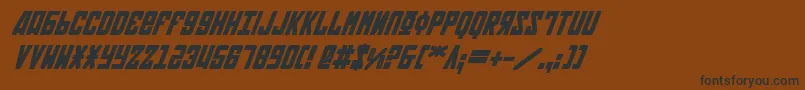 Soviet2bi Font – Black Fonts on Brown Background