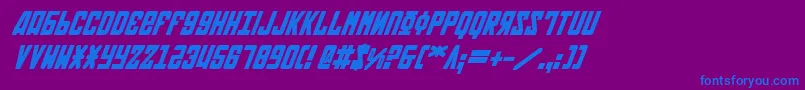 fuente Soviet2bi – Fuentes Azules Sobre Fondo Morado