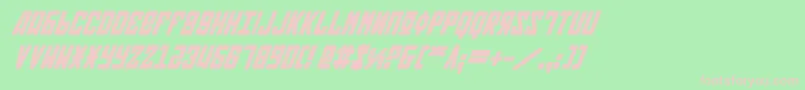 Soviet2bi Font – Pink Fonts on Green Background