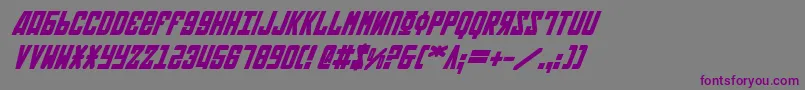 Soviet2bi Font – Purple Fonts on Gray Background