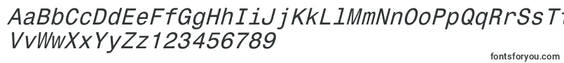 Monospace821Italic Font – Very wide Fonts