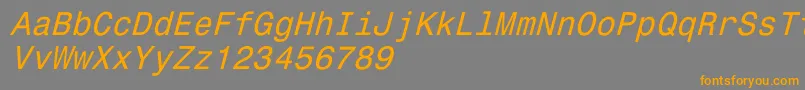 Más sobre la fuente Monospace821Italic fuente Monospace821Italic – Fuentes Naranjas Sobre Fondo Gris