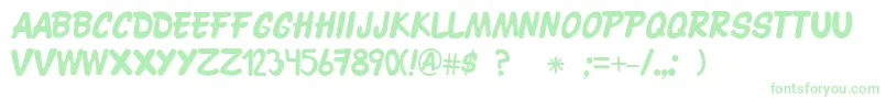 Patronato21 Font – Green Fonts on White Background