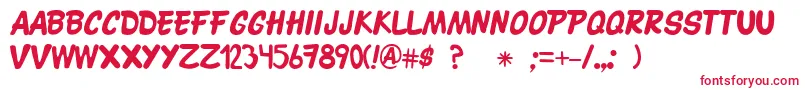 Patronato21 Font – Red Fonts on White Background