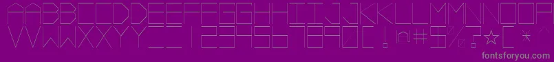 Police VectorBattle – polices grises sur fond violet