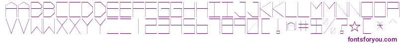 VectorBattle Font – Purple Fonts on White Background