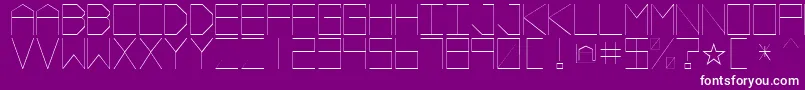 VectorBattle Font – White Fonts on Purple Background