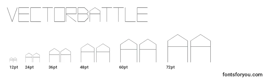 VectorBattle Font Sizes