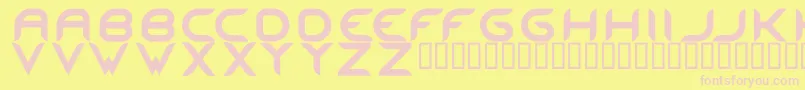 MaestroRegular Font – Pink Fonts on Yellow Background