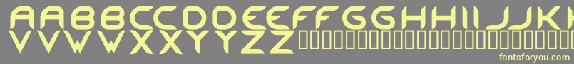 MaestroRegular Font – Yellow Fonts on Gray Background