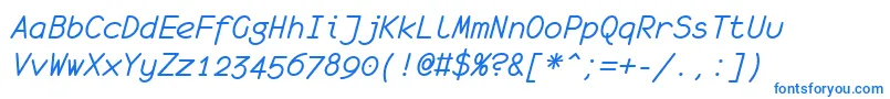 Подробнее о шрифте MonofurItalic Шрифт MonofurItalic – синие шрифты
