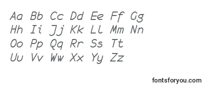 MonofurItalic-fontti