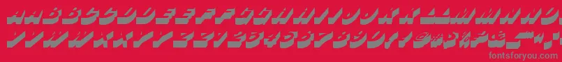 フォントBastianRegular – 赤い背景に灰色の文字