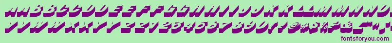 BastianRegular Font – Purple Fonts on Green Background
