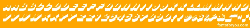 フォントBastianRegular – オレンジの背景に白い文字