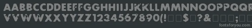 FutureRot Font – Gray Fonts on Black Background