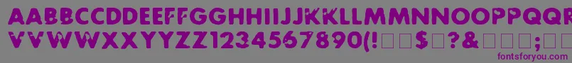 FutureRot Font – Purple Fonts on Gray Background