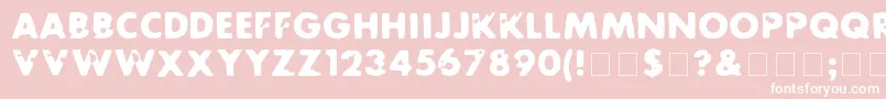 FutureRot Font – White Fonts on Pink Background