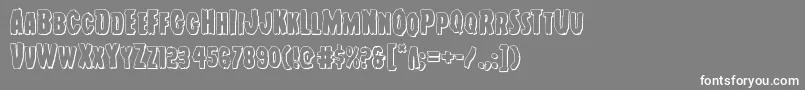 Youngfrank3D Font – White Fonts on Gray Background