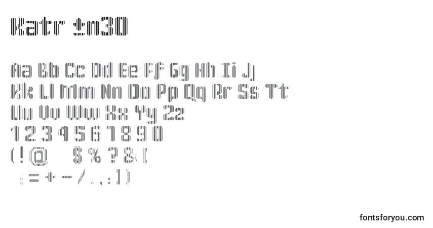 Schriftart KatrР±n30 – Alphabet, Zahlen, spezielle Symbole