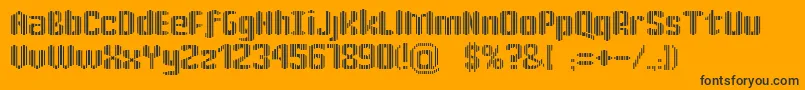 KatrР±n30-Schriftart – Schwarze Schriften auf orangefarbenem Hintergrund