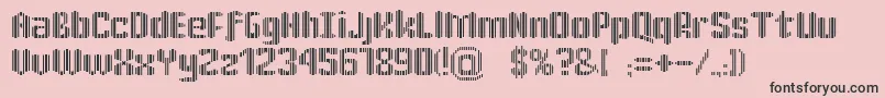 Шрифт KatrР±n30 – чёрные шрифты на розовом фоне