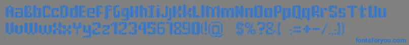 KatrР±n30 Font – Blue Fonts on Gray Background