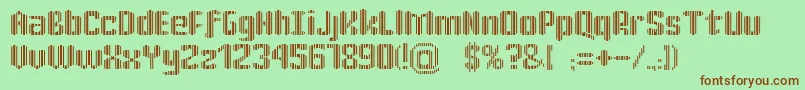 KatrР±n30 Font – Brown Fonts on Green Background