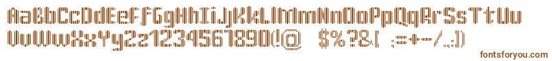 KatrР±n30-Schriftart – Braune Schriften auf weißem Hintergrund