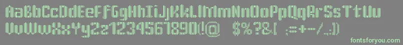 KatrР±n30 Font – Green Fonts on Gray Background