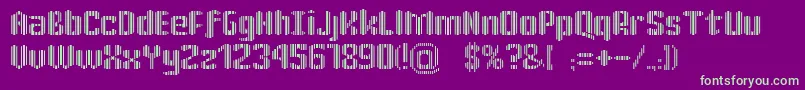 KatrР±n30 Font – Green Fonts on Purple Background