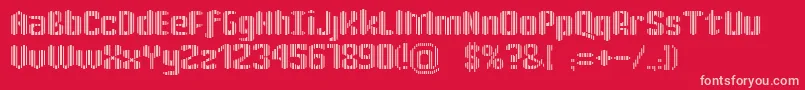 KatrР±n30 Font – Pink Fonts on Red Background