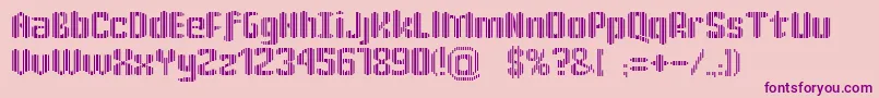 KatrР±n30-Schriftart – Violette Schriften auf rosa Hintergrund