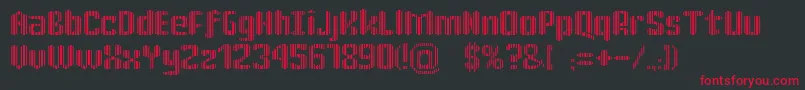 KatrР±n30 Font – Red Fonts on Black Background