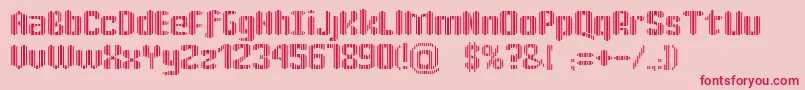 KatrР±n30 Font – Red Fonts on Pink Background