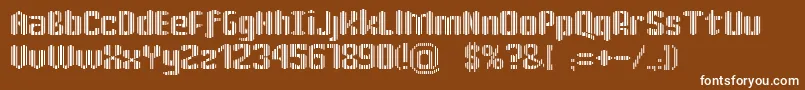 Шрифт KatrР±n30 – белые шрифты на коричневом фоне