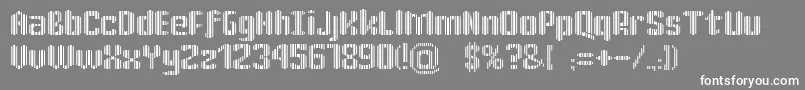 KatrР±n30 Font – White Fonts on Gray Background