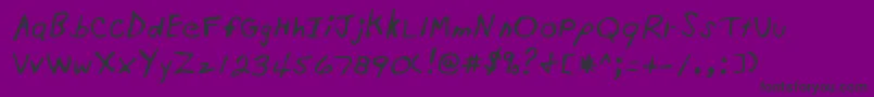 StjohnRegular Font – Black Fonts on Purple Background