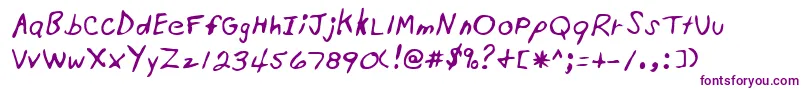 StjohnRegular Font – Purple Fonts on White Background