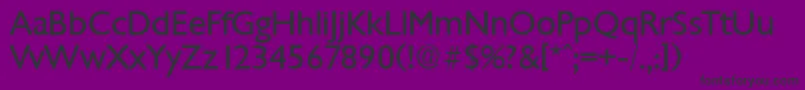 Czcionka ChantillySerialRegularDb – czarne czcionki na fioletowym tle