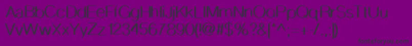 Delicatesansbold-Schriftart – Schwarze Schriften auf violettem Hintergrund