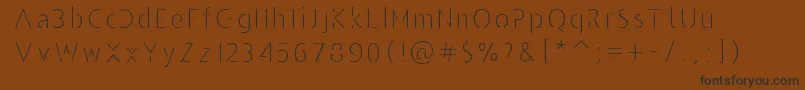 AndarilhoFont Font – Black Fonts on Brown Background