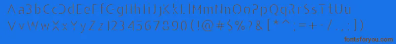 AndarilhoFont Font – Brown Fonts on Blue Background