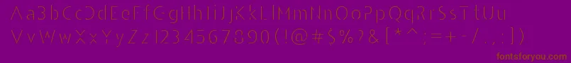 AndarilhoFont Font – Brown Fonts on Purple Background