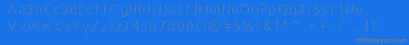 AndarilhoFont Font – Gray Fonts on Blue Background
