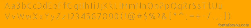 Шрифт AndarilhoFont – серые шрифты на оранжевом фоне