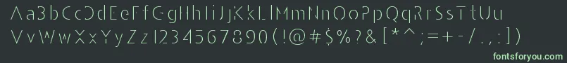 AndarilhoFont-Schriftart – Grüne Schriften auf schwarzem Hintergrund