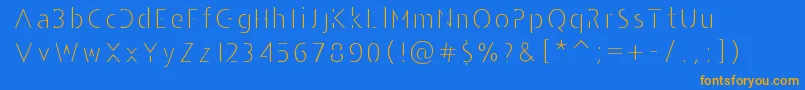 AndarilhoFont Font – Orange Fonts on Blue Background