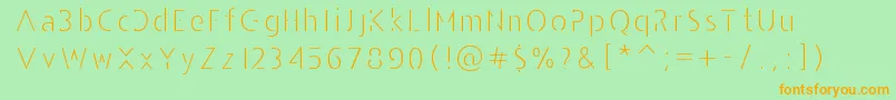 AndarilhoFont Font – Orange Fonts on Green Background