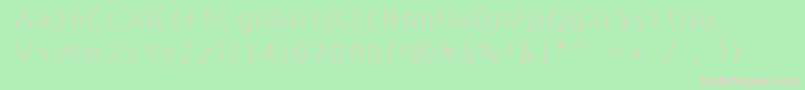 AndarilhoFont Font – Pink Fonts on Green Background